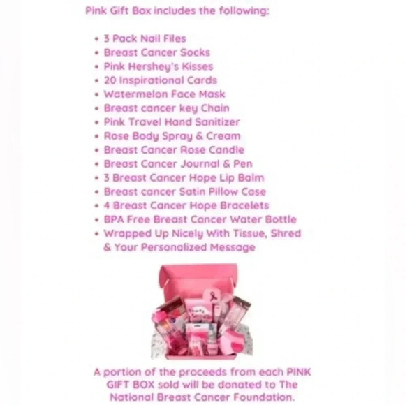 Breast Cancer Gift Box with 15 breast cancer items that will brighten he… - Picture 4 of 4